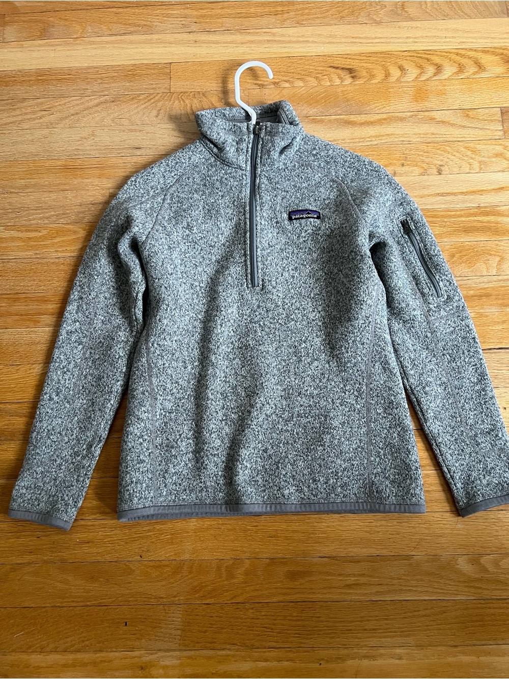 Patagonia Women Gray Half-Zip Fleece Pullover XS